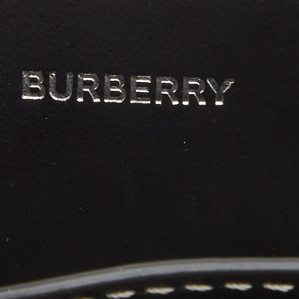 BURBERRY Light Blue/Black Canvas and Leather Luna French Wallet - Picture 8 of 8